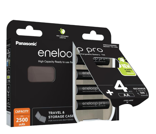 Panasonic ENELOOP PRO AA 2500mAh 4 szt + box - 1068291 - zdjęcie
